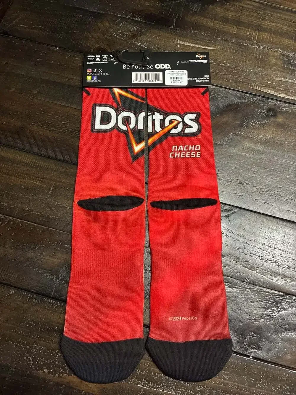 Odd Sox Doritos Nacho Cheese Crew Socks